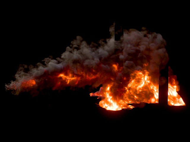 Flamethrower with Blender Nexus