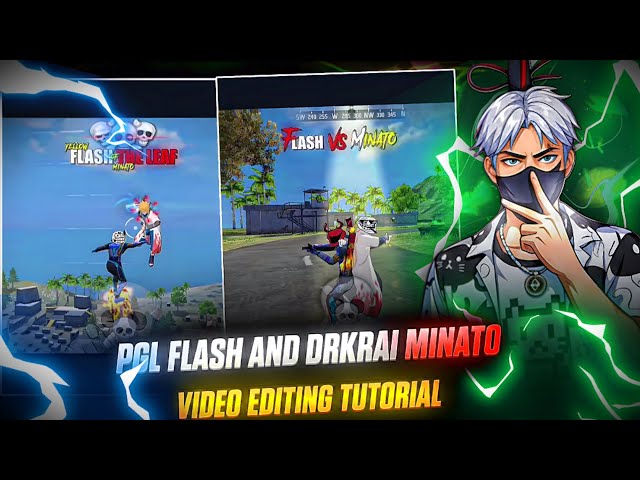 PGL FLASH NEW MINATO💀VIDEO EDITING TUTORIAL | PGL DARKRAI NEW VIDEO TUTORIAL 💯