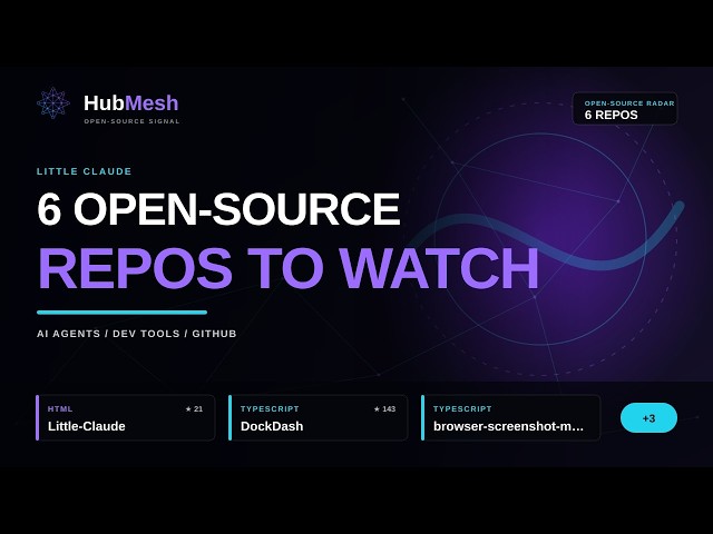 6 Open-Source AI Repos Worth Watching