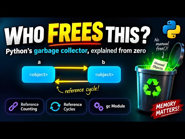 How Python Garbage Collection REALLY Works 🐍🗑️