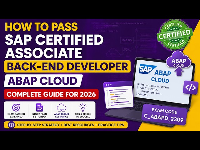 SAP Certified Associate Backend Developer ABAP Cloud | C_ABAP_2601