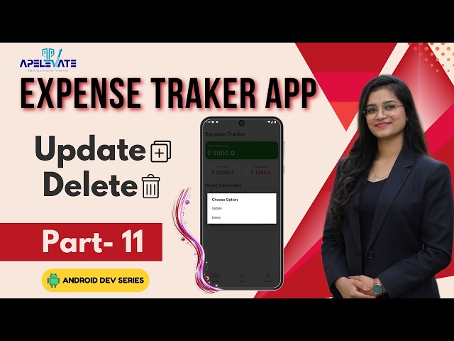 57. Expense Tracker App | Update & Delete Expense | Firebase CRUD | Part 11