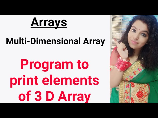 Program to print elements of 3D array| Multi- Dimensional Array | Array | Lec-13