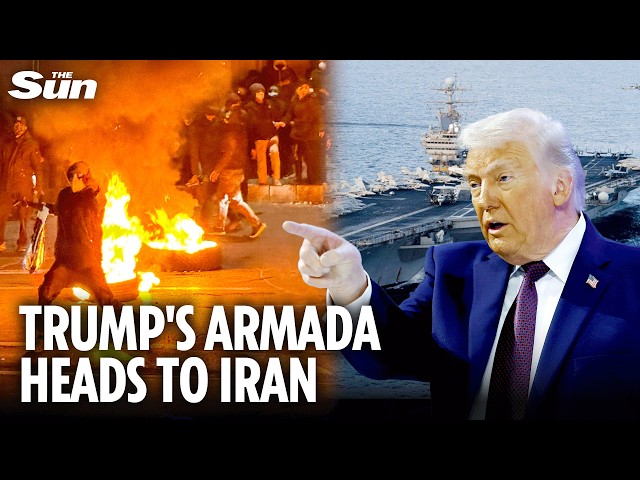 Giant US armada heads to Iran as Trump warns Ayatollah 'we're watching'