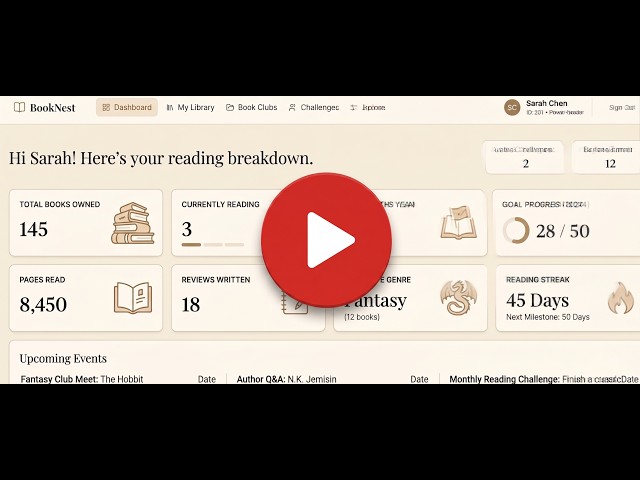 BookNest | A Full-Stack Digital Library for Reading & Sharing Books