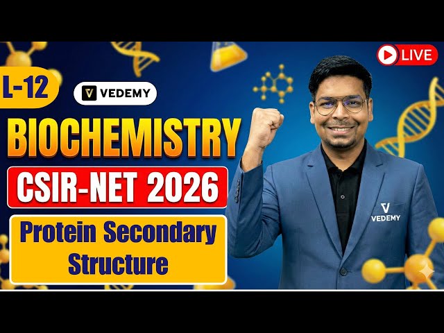 CSIR-UGC-NET 2026 | L12 | Biochemistry | Protein Secondary Structure | Unit 1 | Dr. Virendra Singh |