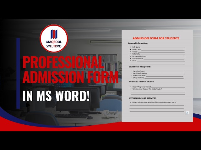 Sample Admission Form