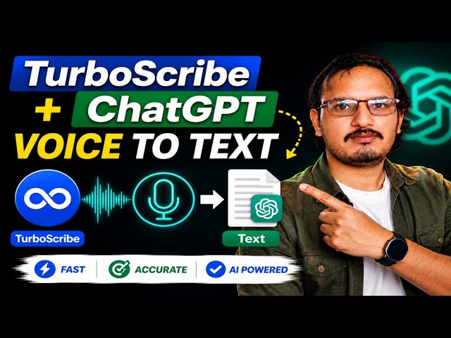TurboScribe + ChatGPT Se Voice to Text Kaise KareAudio Transcription in Urdu/Hindi