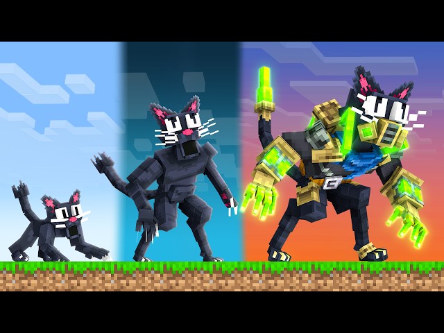 Upgrading CAT MONSTER Into a GOD in Minecraft