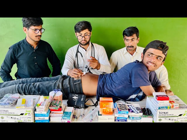 Doctor Uncle Ne Smart Boy Ko Bharti Plus Injection Laga Diya || #viralinjection #injectionwala 