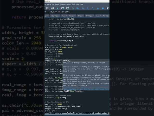 Lightning Fast Mandelbrot Generation With PyTorch And CUDA