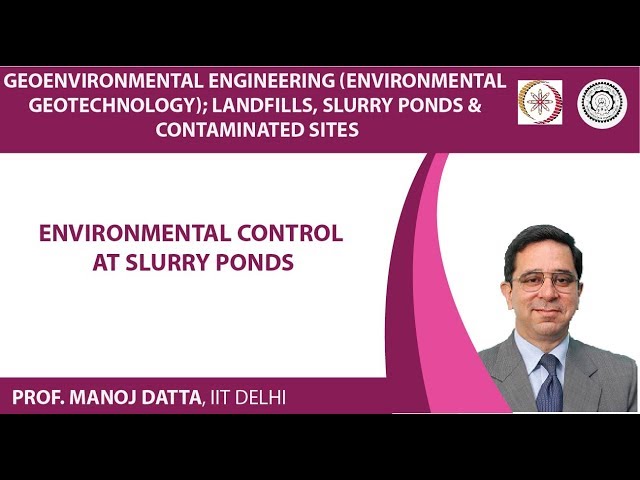 Environmental Control at Slurry Ponds