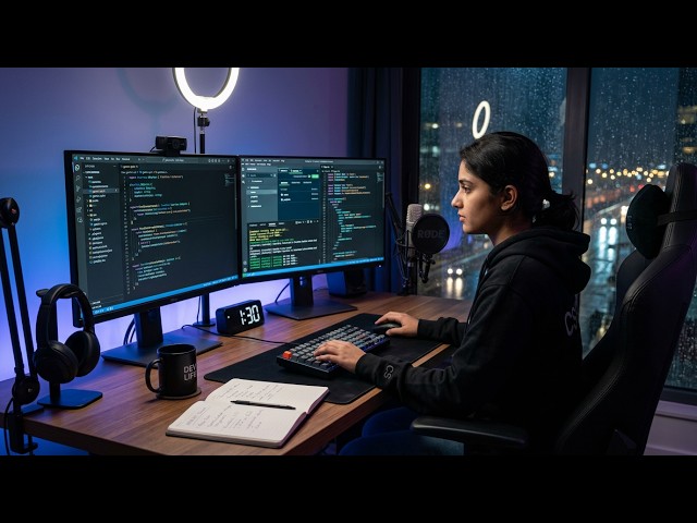 Late Night MERN + AI Study Session 🤖 | React, Node.js, MongoDB & Interviews