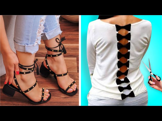 21 FASHION AND CLOTHING CUSTOMIZATION IDEAS | DIY, HACKS, CRAFTS, SEWING