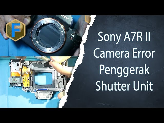 Sony A7RII camera error turn power off then on di shutter sekali muncul error
