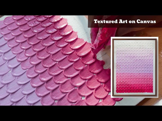 Pink Texture Art | Calming Monochromatic Visuals | Relaxing Visuals | Satisfying art