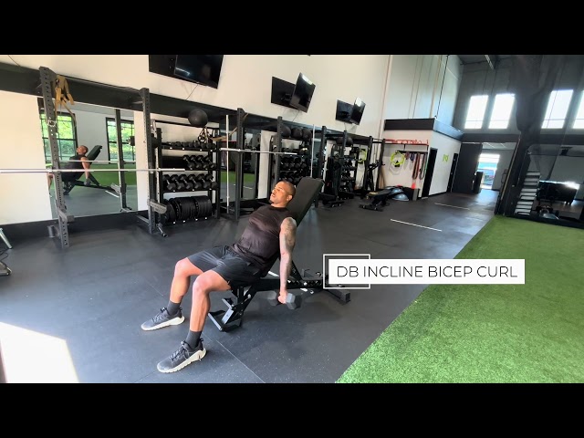 Dumbbell Incline Bicep Curl 