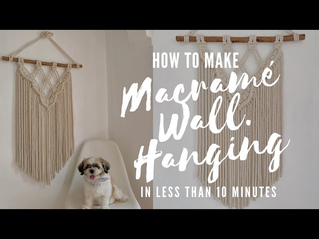 How To Make Macrame Wall Hanging (01 Easy For Beginners)