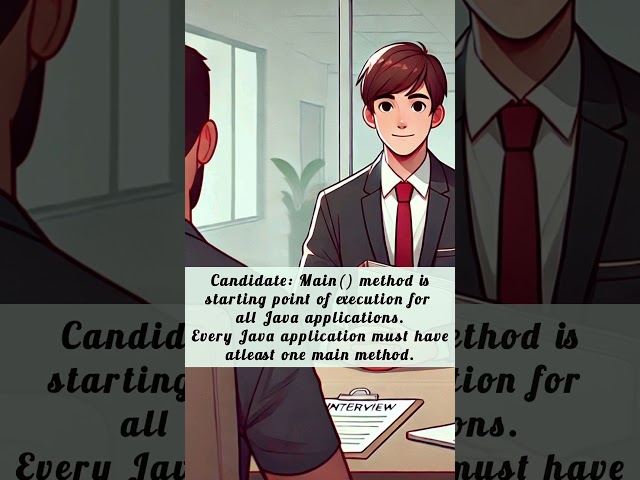 Java main() Method Explained | Must-Know for Interviews & Beginners #interview #java #viralvideo