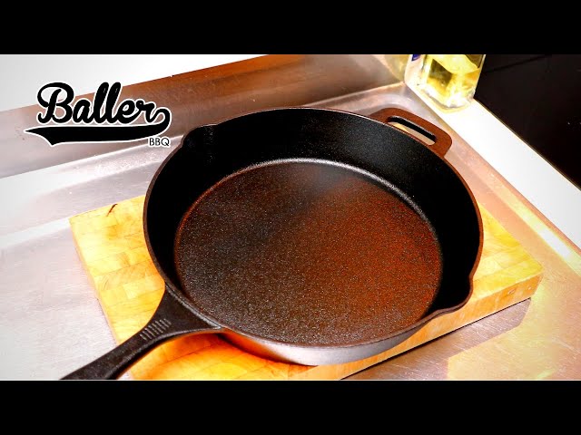 How To Season New Cast Iron Skillet | Baller BBQ