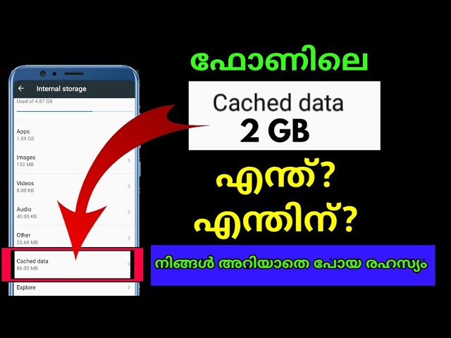 What is Cache Memory in Android Mobile || Phone Memory (Malayalam)