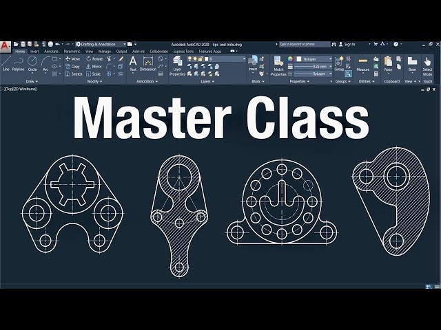 AutoCAD Practice Drawing | AutoCAD Mechanical Practice Drawing Tutorial for Beginners