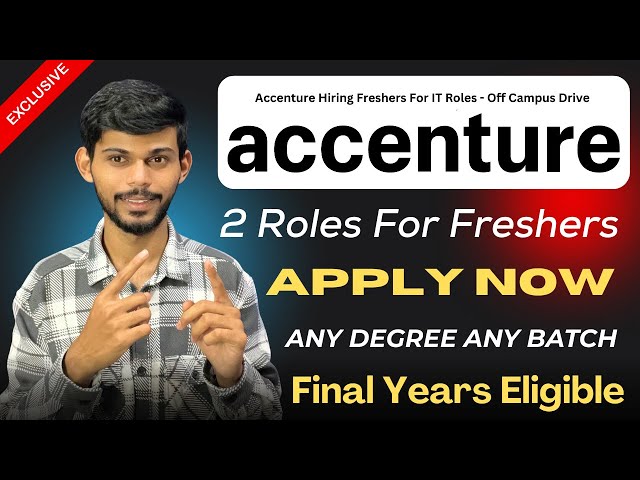 Accenture Fresher Recruitment 2025 | Support Engineer | Test Planning | QA Jobs | Apply Fast 😱