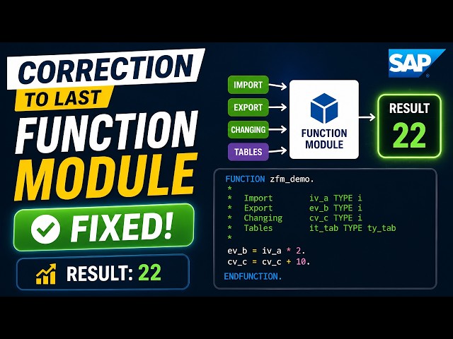 Correction to last Function module