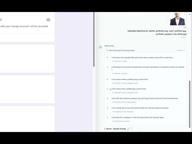 Form Mitra - Dual-Agent Form Filler using Azure AI Foundry IQ & Phi-4-ONNX