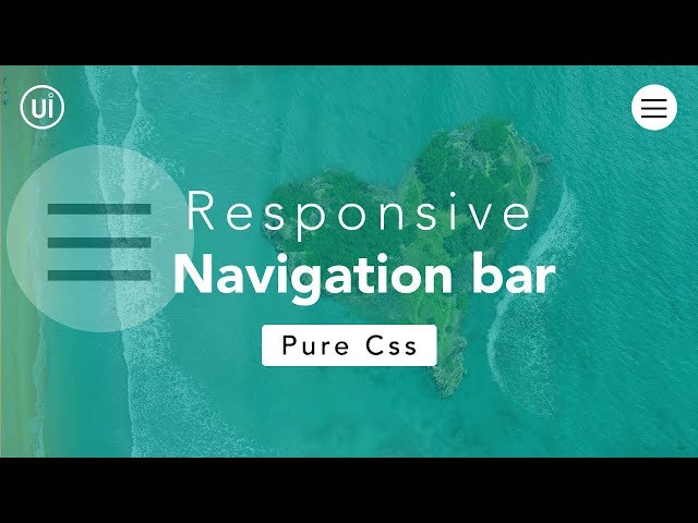Responsive Navigation Bar with html and css | Animated Navigation bar | Html css tutorial in hindi