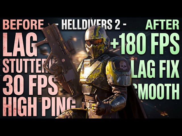 Helldivers 2 - BEST Settings to FIX Lag, Stutter & BOOST FPS 📈 (Ultimate 2026 Guide)