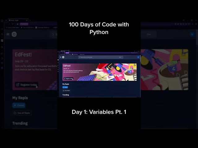 100 Days of Python - Day 1: Variables