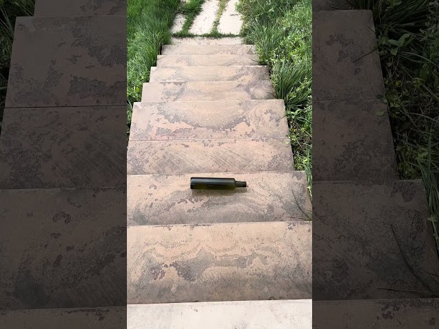 Breaking glass bottles ⚠️🔥 Crushing Crunchy & Soft Things ! #shorts #asmr