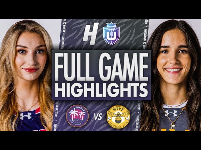 Breeze vs Hive - FULL GAME Highlights | January 9, Unrivaled 2026
