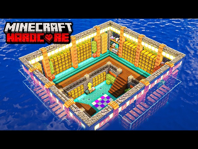 I Built an Underwater Storage Room in Hardcore Minecraft