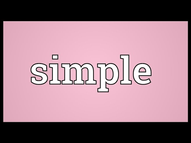 Simple Meaning