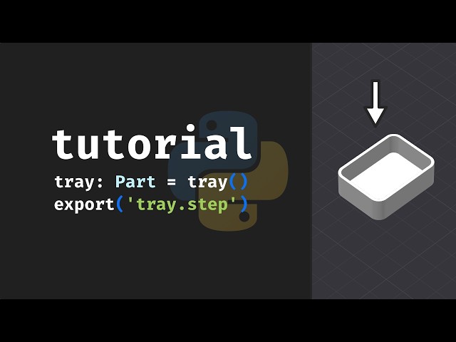 How to 3D Print Using Python (Beginner Tutorial) [build123d]