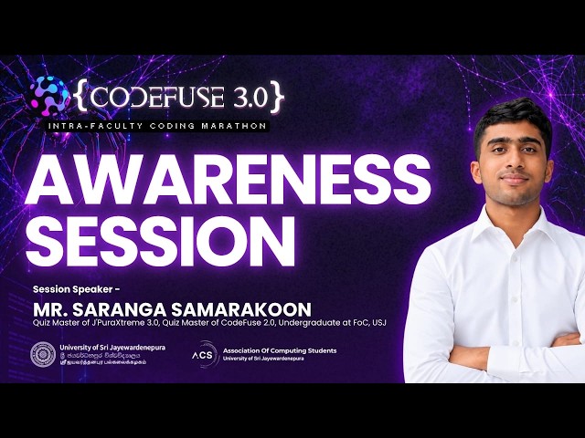 {CODEFUSE 3.0} | Awareness Session | Master Competitive Programming | 20.09.2026
