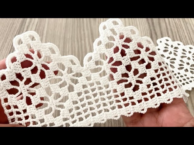 WONDERFUL Crochet Lace Edging  Pattern for Cover Napkins and Towels