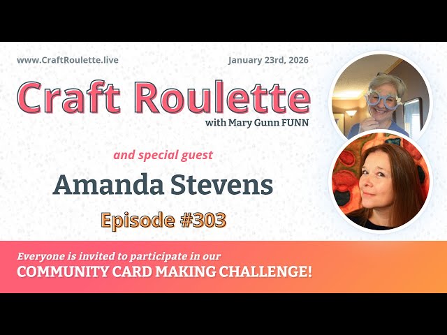 Craft Roulette Episode #303 featuring Amanda Stevens (@PearBlossomPress)