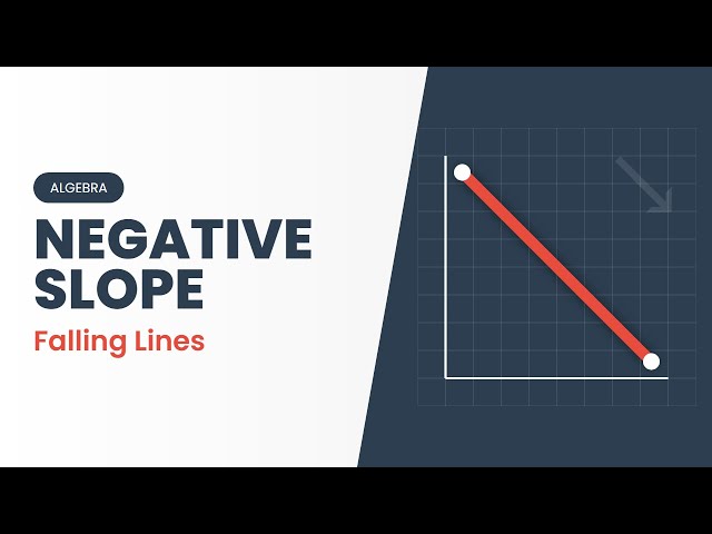 Negative Slope Explained: Falling Lines (Algebra Basics)