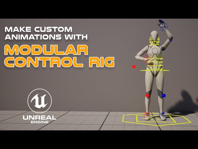 How To Make Custom Animations For Your Game Character Fast With Modular control rig! Unreal engine 5