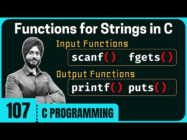 Functions for Strings in C