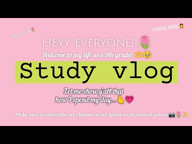 My Class 9 Study Vlog 📚✨ | Aesthetic Study Day | work with me🌷