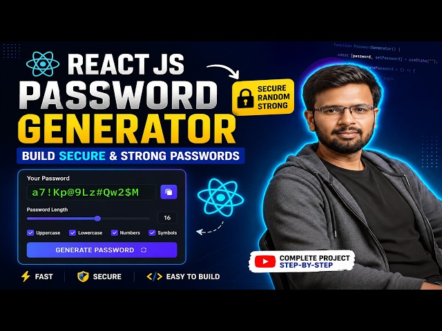 Create a Random Password Generator in React JS | Beginner to Advanced React Project 2026