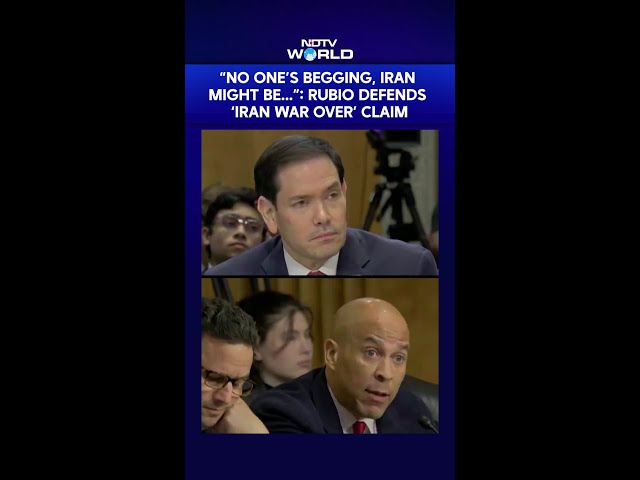 Marco Rubio | "No One's Begging, Iran Might Be...": Rubio Defends 'Iran War Over' Claim
