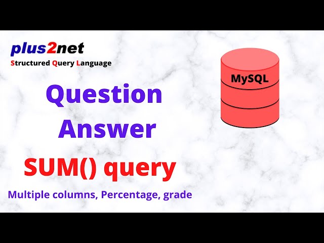 Answers of questions posted by visitors on SQL  sum multiple columns  MySQL query