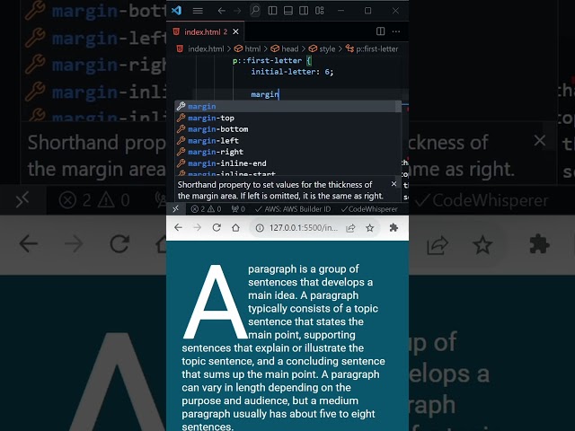 How to Use initial-letter in CSS