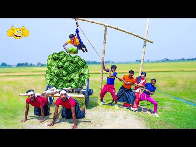 Funniest Fun New Comedy Video 2025 😂 Watermelon Chor New Funny Comedy Video || By Episode 442