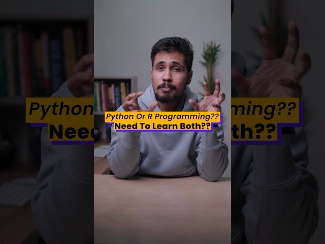 😔Python or R Programming?? Need to learn Both?? #python #rprogramming #datascience #programming